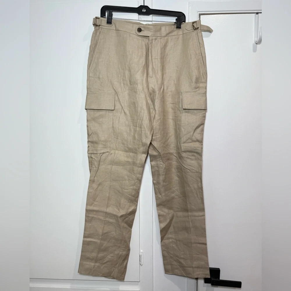 Banana Republic LINEN CARGO DRESS PANT